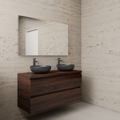 Badkamermeubel Gliss Project 120cm⎢Sonoma Choco⎢Onderkast met topblad