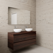 Badkamermeubel Gliss Project 120cm⎢Sonoma Choco⎢Onderkast met topblad