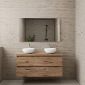 Badkamermeubel Gliss Project 120cm⎢Wellington Oak⎢Onderkast met topblad