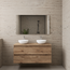 GLISS DESIGN Badkamermeubel Gliss Project 120cm⎢Wellington Oak⎢Onderkast met topblad
