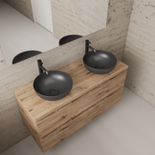 Badkamermeubel Gliss Project 120cm⎢Wellington Oak⎢Onderkast met topblad