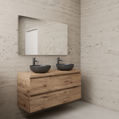 Badkamermeubel Gliss Project 120cm⎢Wellington Oak⎢Onderkast met topblad