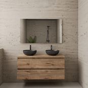 Badkamermeubel Gliss Project 120cm⎢Wellington Oak⎢Onderkast met topblad