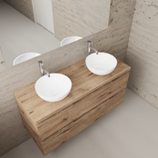 Badkamermeubel Gliss Project 120cm⎢Wellington Oak⎢Onderkast met topblad