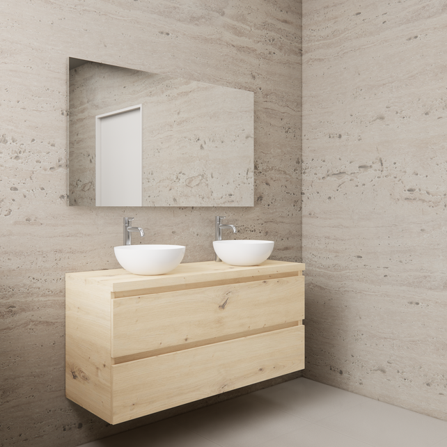 Badkamermeubel Gliss Project 120cm⎢Artisan Oak⎢Onderkast met topblad Badkamermeubel Gliss Project 120cm⎢Artisan Oak⎢Onderkast met topblad