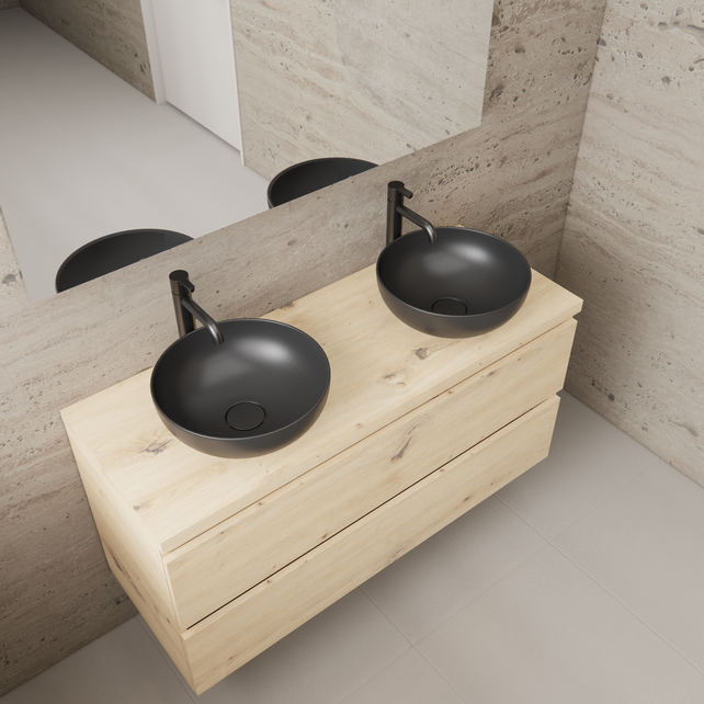 Badkamermeubel Gliss Project 120cm⎢Artisan Oak⎢Onderkast met topblad Badkamermeubel Gliss Project 120cm⎢Artisan Oak⎢Onderkast met topblad