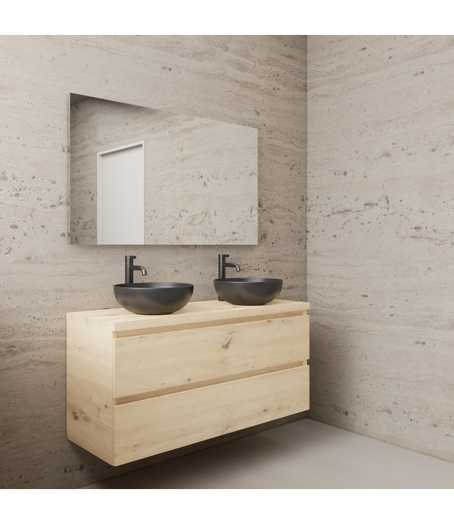 Badkamermeubel Gliss Project 120cm⎢Artisan Oak⎢Onderkast met topblad