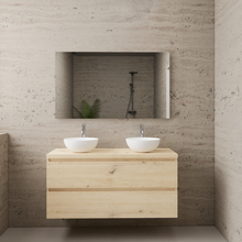 Badkamermeubel Gliss Project 120cm⎢Artisan Oak⎢Onderkast met topblad