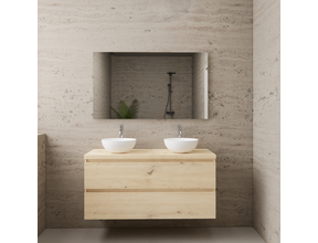 Badkamermeubel Gliss Project 120cm⎢Artisan Oak⎢Onderkast met topblad
