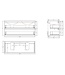 Badkamermeubel Gliss Project 120cm⎢Frey Oak⎢Onderkast met topblad