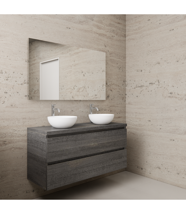 Badkamermeubel Gliss Project 120cm⎢Frey Oak⎢Onderkast met topblad