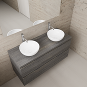 Badkamermeubel Gliss Project 120cm⎢Frey Oak⎢Onderkast met topblad