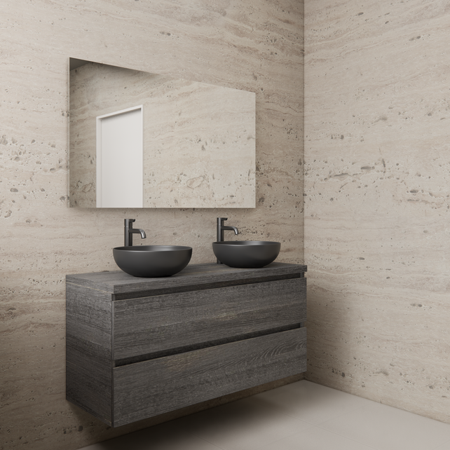 Badkamermeubel Gliss Project 120cm⎢Frey Oak⎢Onderkast met topblad