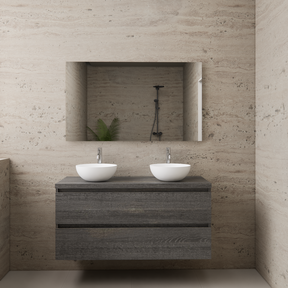 Badkamermeubel Gliss Project 120cm⎢Frey Oak⎢Onderkast met topblad