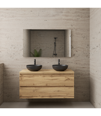 GLISS DESIGN Badkamermeubel Gliss Project 120cm⎢Dakota Oak⎢Onderkast met topblad