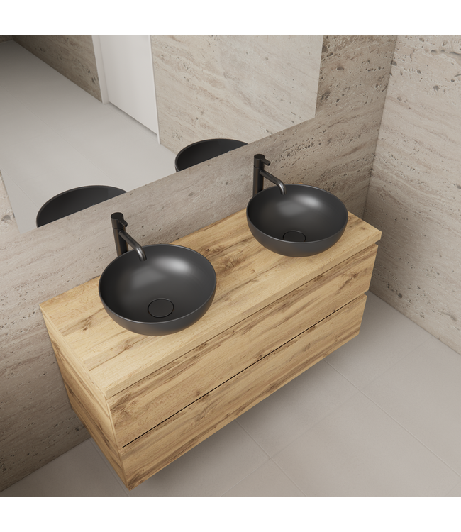 Badkamermeubel Gliss Project 120cm⎢Dakota Oak⎢Onderkast met topblad