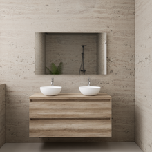 Badkamermeubel Gliss Project 120cm⎢Canyon Oak⎢Onderkast met topblad