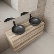 Badkamermeubel Gliss Project 120cm⎢Canyon Oak⎢Onderkast met topblad