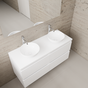 Badkamermeubel Gliss Project 120cm⎢4-lades⎢Hoogglans Wit⎢Onderkast met topblad