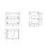 Badkamermeubel Gliss Project 120cm⎢4-lades⎢Hoogglans Antraciet⎢Onderkast met topblad