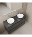 Badkamermeubel Gliss Project 120cm⎢4-lades⎢Hoogglans Antraciet⎢Onderkast met topblad