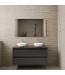 Badkamermeubel Gliss Project 120cm⎢4-lades⎢Hoogglans Antraciet⎢Onderkast met topblad