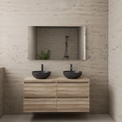 Badkamermeubel Gliss Project 120cm⎢4-lades⎢Canyon Oak⎢Onderkast met topblad