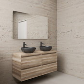 Badkamermeubel Gliss Project 120cm⎢4-lades⎢Canyon Oak⎢Onderkast met topblad