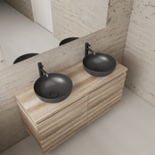 Badkamermeubel Gliss Project 120cm⎢4-lades⎢Canyon Oak⎢Onderkast met topblad