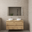 GLISS DESIGN Badkamermeubel Gliss Project 120cm⎢4-lades⎢Dakota Oak⎢Onderkast met topblad