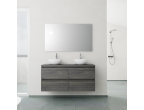 Badkamermeubel Gliss Project 120cm⎢4-lades⎢Frey Oak⎢Onderkast met topblad