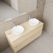 Badkamermeubel Gliss Project 120cm⎢4-lades⎢Artisan Oak⎢Onderkast met topblad Badkamermeubel Gliss Project 120cm⎢4-lades⎢Artisan Oak⎢Onderkast met topblad