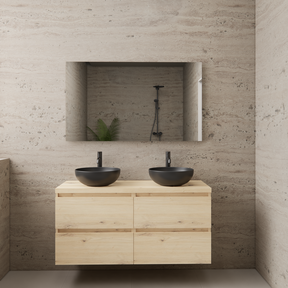 Badkamermeubel Gliss Project 120cm⎢4-lades⎢Artisan Oak⎢Onderkast met topblad