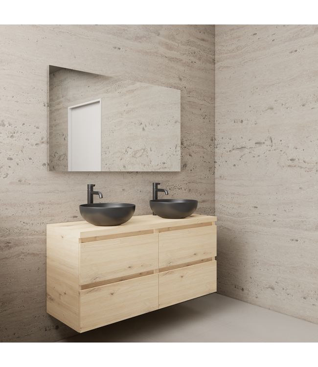 Badkamermeubel Gliss Project 120cm⎢4-lades⎢Artisan Oak⎢Onderkast met topblad