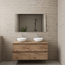 GLISS DESIGN Badkamermeubel Gliss Project 120cm⎢4-lades⎢Wellington Oak⎢Onderkast met topblad