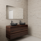 Badkamermeubel Gliss Project 120cm⎢4-lades⎢Sonoma Choco⎢Onderkast met topblad Badkamermeubel Gliss Project 120cm⎢4-lades⎢Sonoma Choco⎢Onderkast met topblad