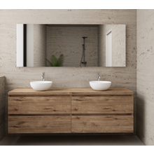 Badkamermeubel Gliss Project 160cm⎢4-lades⎢Wellington Oak⎢Onderkast met topblad