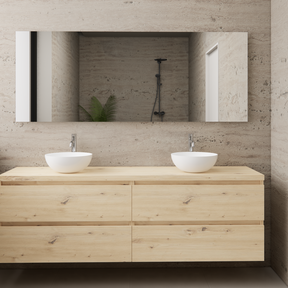 Badkamermeubel Gliss Project 160cm⎢4-lades⎢Artisan Oak⎢Onderkast met topblad