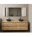 GLISS DESIGN Badkamermeubel Gliss Project 160cm⎢4-lades⎢Dakota Oak⎢Onderkast met topblad