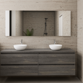 Badkamermeubel Gliss Project 160cm⎢4-lades⎢Frey Oak⎢Onderkast met topblad