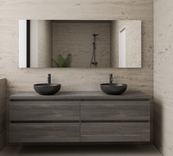 Badkamermeubel Gliss Project 160cm⎢4-lades⎢Frey Oak⎢Onderkast met topblad