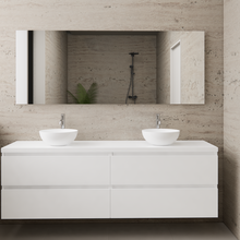 Badkamermeubel Gliss Project 160cm⎢4-lades⎢Hoogglans Wit⎢Onderkast met topblad