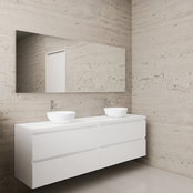 Badkamermeubel Gliss Project 160cm⎢4-lades⎢Hoogglans Wit⎢Onderkast met topblad Badkamermeubel Gliss Project 160cm⎢4-lades⎢Hoogglans Wit⎢Onderkast met topblad