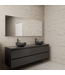 Badkamermeubel Gliss Project 200cm⎢4-lades⎢Hoogglans Antraciet⎢Onderkast met topblad