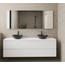GLISS DESIGN Badkamermeubel Gliss Project 200cm⎢4-lades⎢Hoogglans Wit⎢Onderkast met topblad