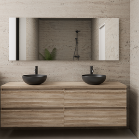 Badkamermeubel Gliss Project 200cm⎢4-lades⎢Canyon Oak⎢Onderkast met topblad