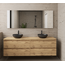 GLISS DESIGN Badkamermeubel Gliss Project 200cm⎢4-lades⎢Dakota Oak⎢Onderkast met topblad