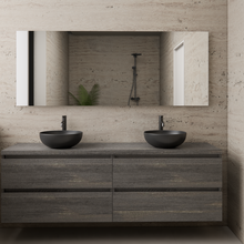 Badkamermeubel Gliss Project 200cm⎢4-lades⎢Frey Oak⎢Onderkast met topblad