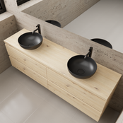 Badkamermeubel Gliss Project 200cm⎢4-lades⎢Artisan Oak⎢Onderkast met topblad