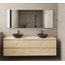 GLISS DESIGN Badkamermeubel Gliss Project 200cm⎢4-lades⎢Artisan Oak⎢Onderkast met topblad